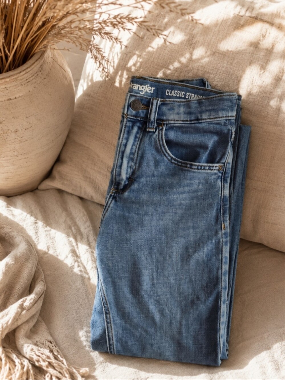 Boys Wrangler Classic Straight Jeans Worn ONCE